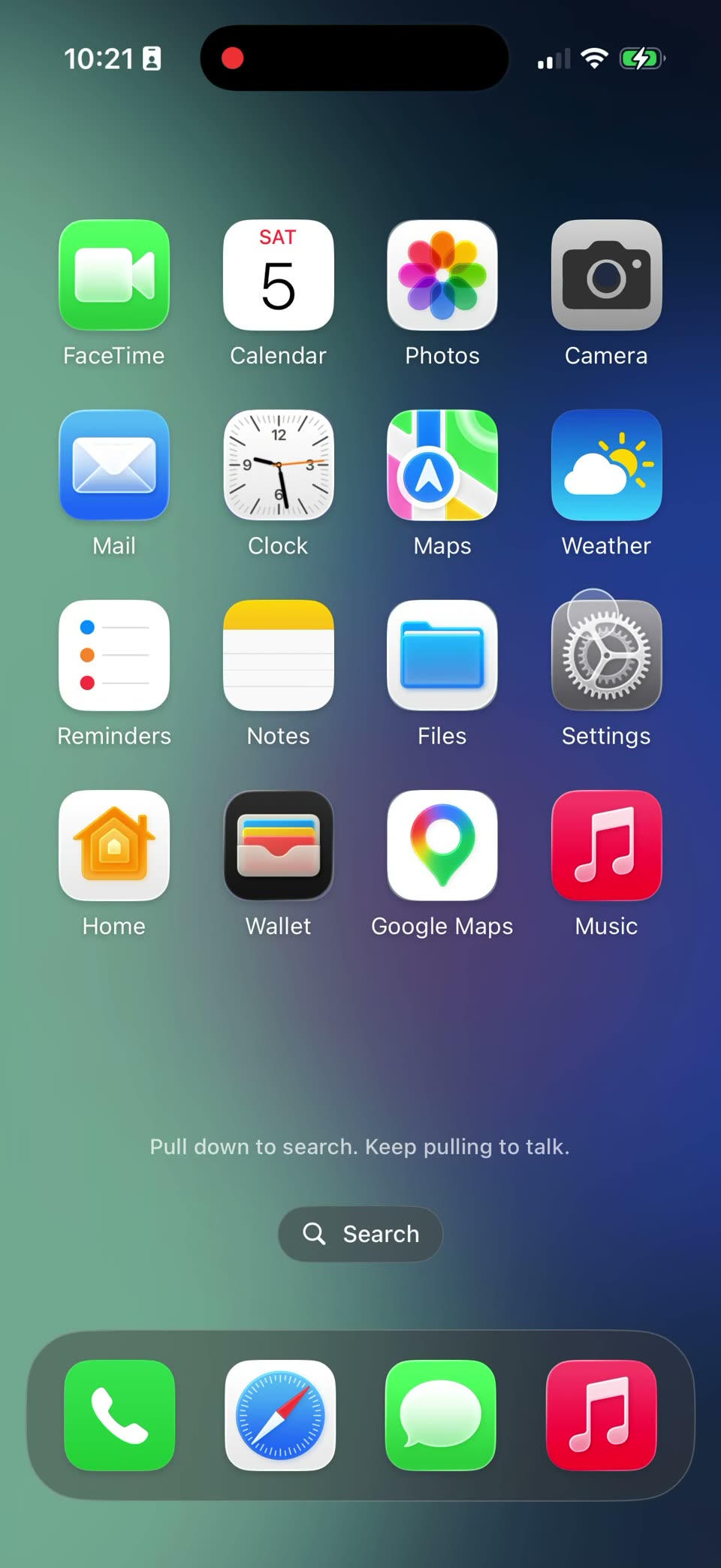 A gesture into Siri — Original interface concept recording; no live Siri integration.